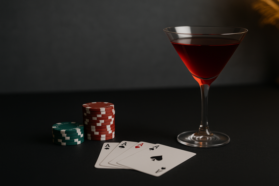 Järjestä unohtumaton kasinoaiheinen cocktailjuhla kotona